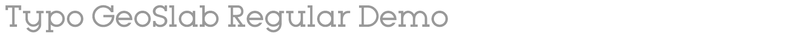 Typo Geoslab font preview
